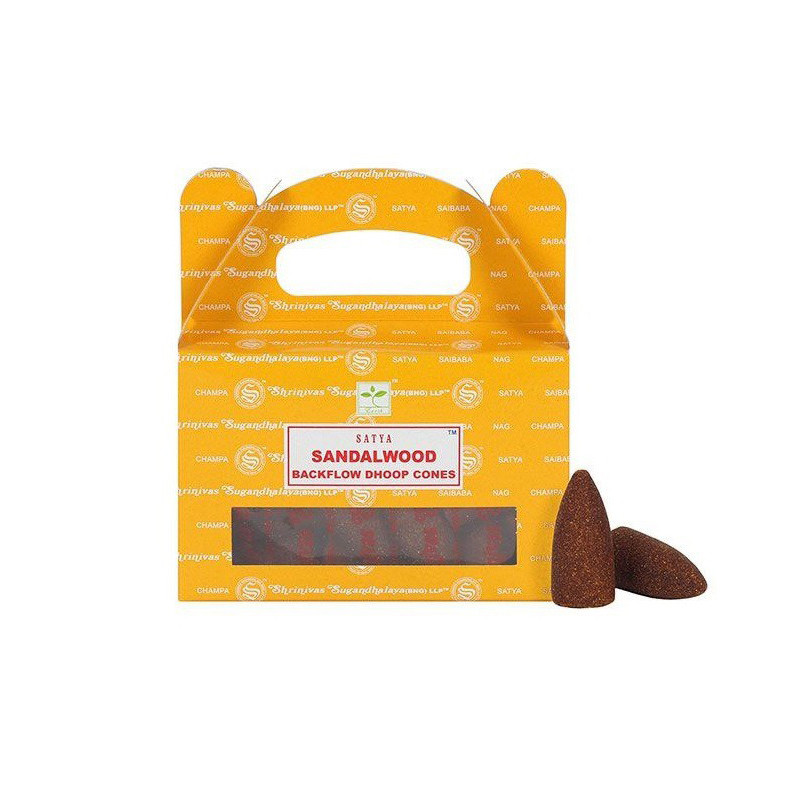 Satya - Incense cone BACKFLOW SATYA SANDALWOOD