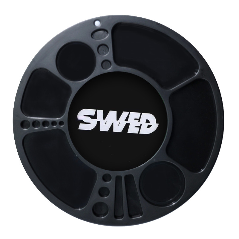 Beleuchtetes, rotierendes Rollbrett - Schwarz - Swed - Ø35,5cm