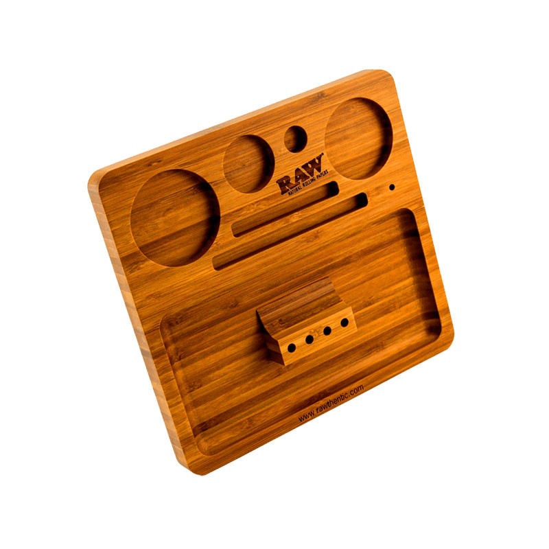  Raw - Bamboo tray - 21.8x20.3x1.9cm