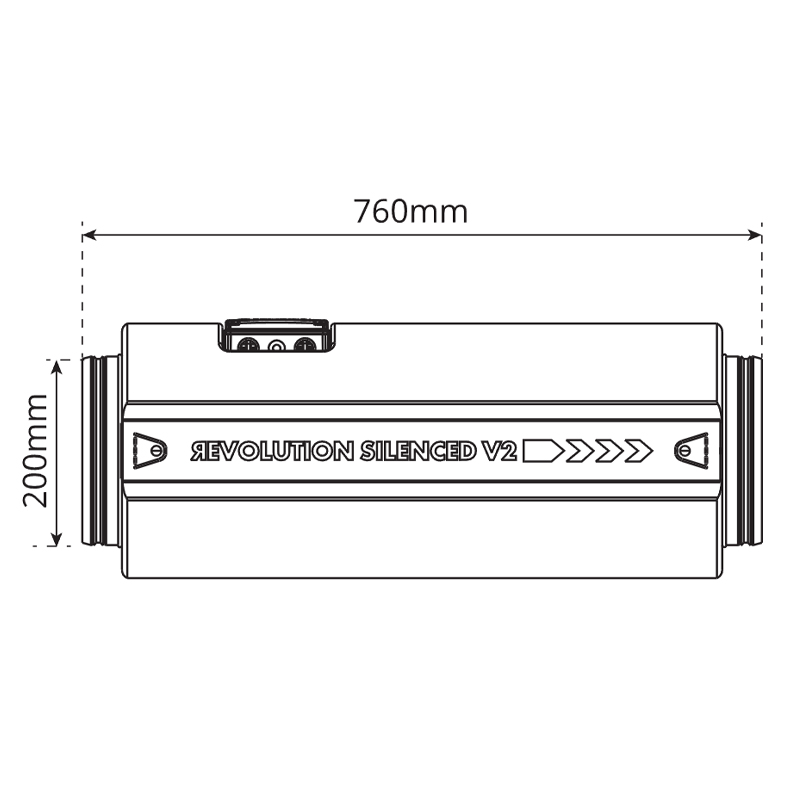 G.A.S - Afzuigkap Stratos Revolution Geluidloos 2039m³/h - 250 AC V2