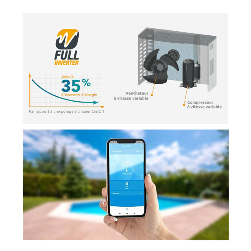 Poolstar - Pompe à chaleur Poolex R32 - Q-LINE FI 9 kW