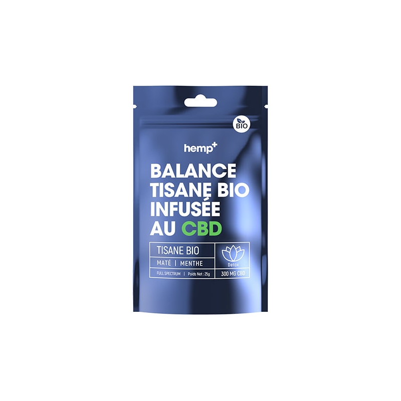 Hemp+ - Tisane Bio Balance CBD - Effet Detox
