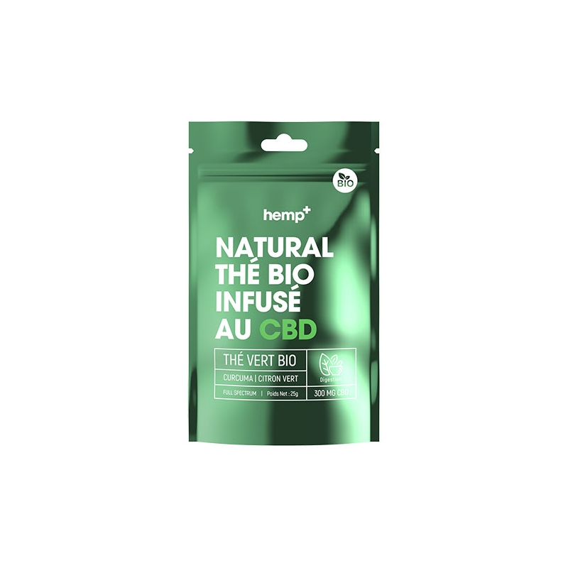 Hemp+ - Thé Bio Natural CBD - Facilite la digestion