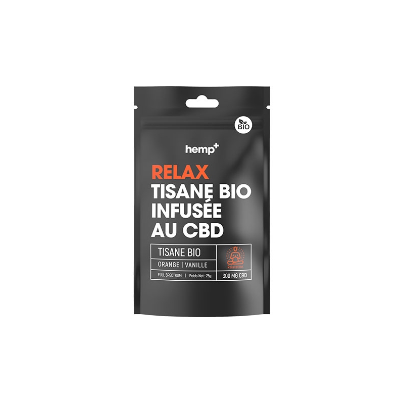 Hemp+ - Tisane Bio Relax CBD - Favorise l'apaisement