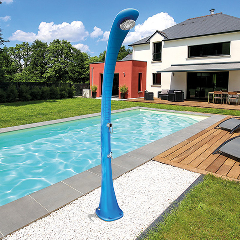 Poolstar - Douche solaire Cobra - Bleu - 32L