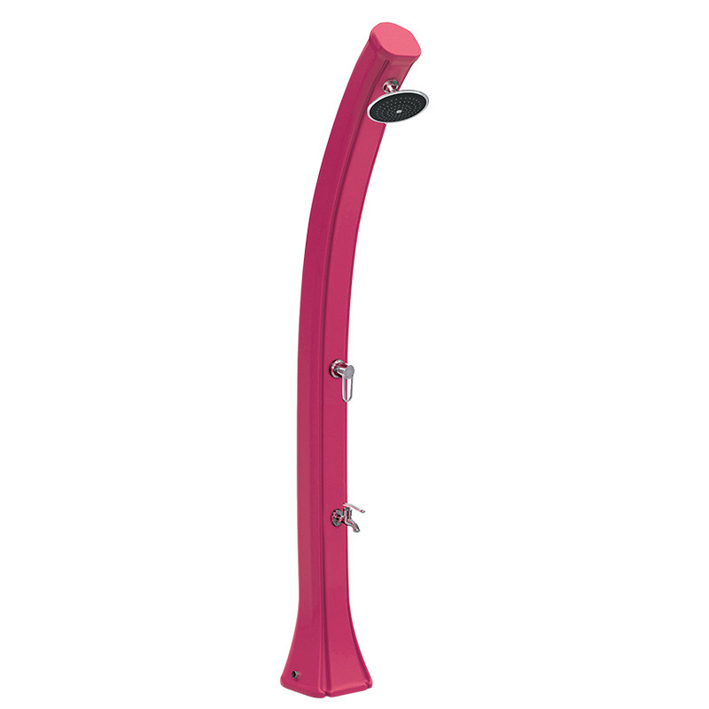 Poolstar - Happy 4x4 - Douche solaire - Rose - Rince pieds inclus - 44L