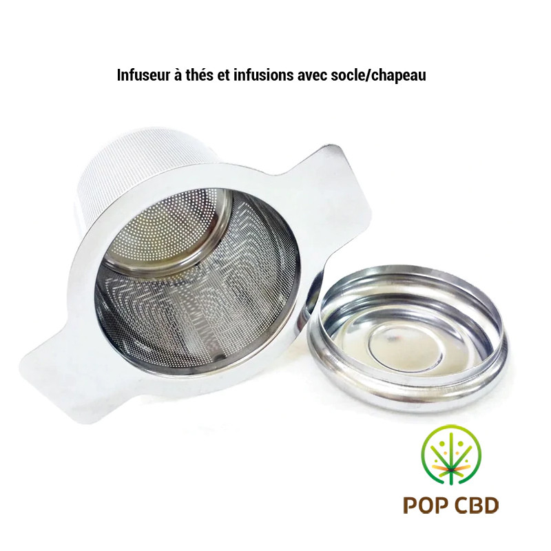 Pop CBD - Infusor de chá em aço inoxidável