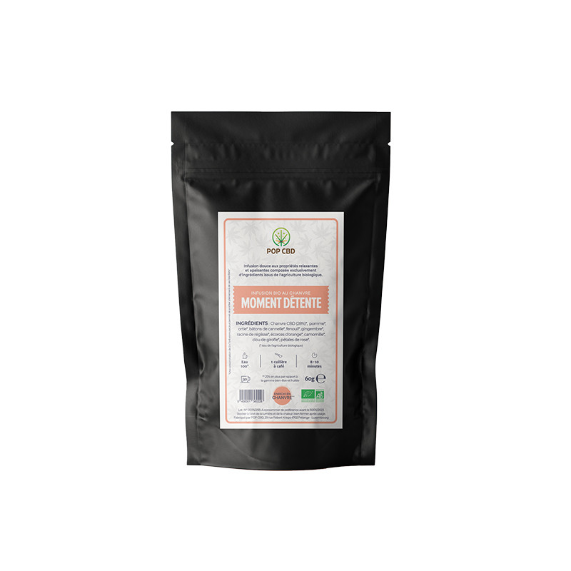 Pop CBD - Kräutertee CBD creation - Entspannungsmoment BIO - 60g