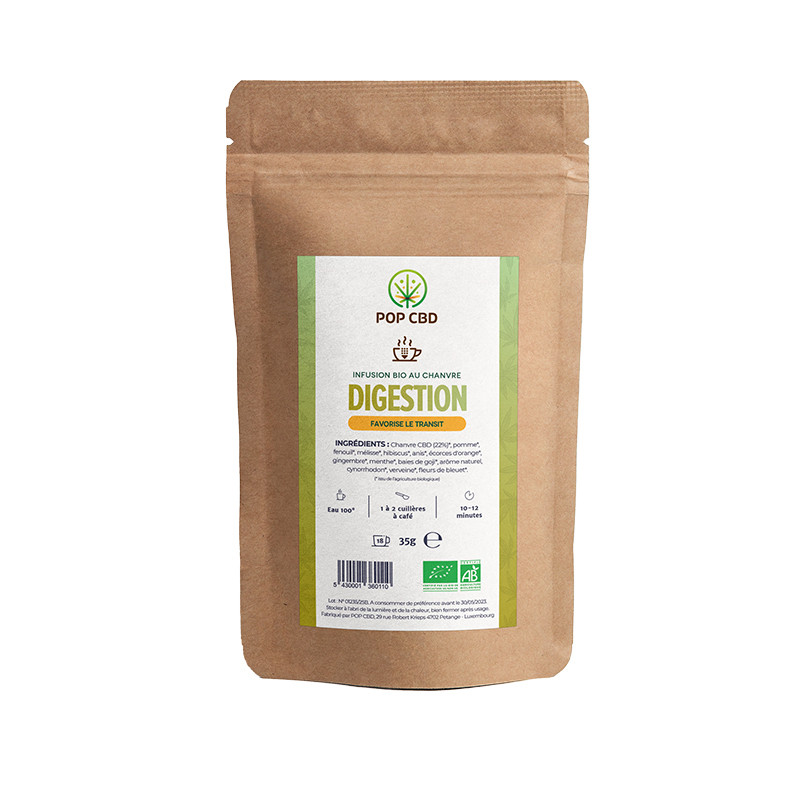 Pop CBD - Kräutertee Wohlbefinden CBD - Verdauung BIO - 35g