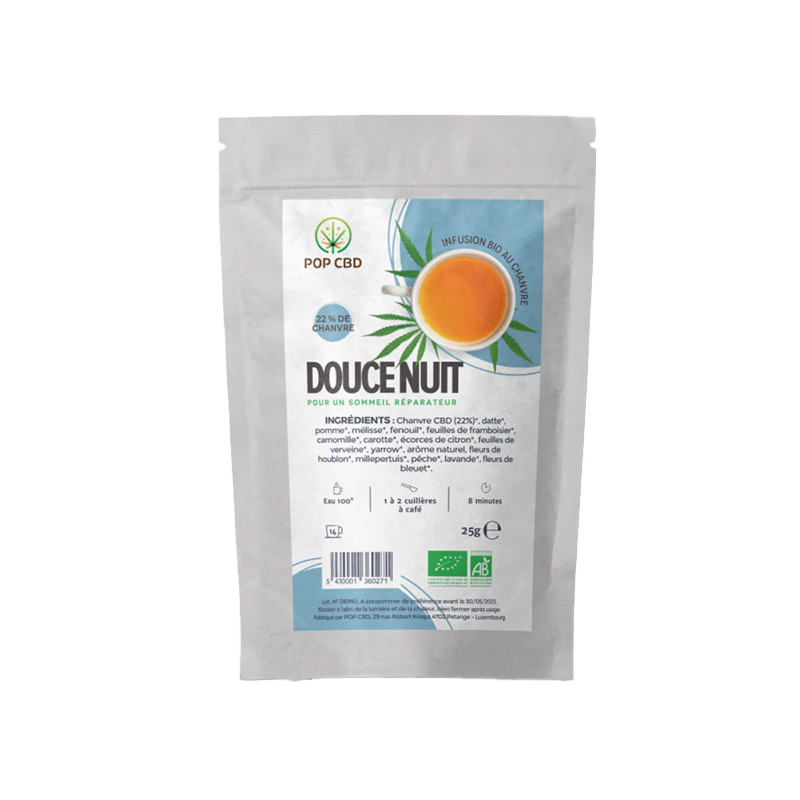 Pop CBD - Kräutertee Essential - Sanfte Nacht BIO - 25g