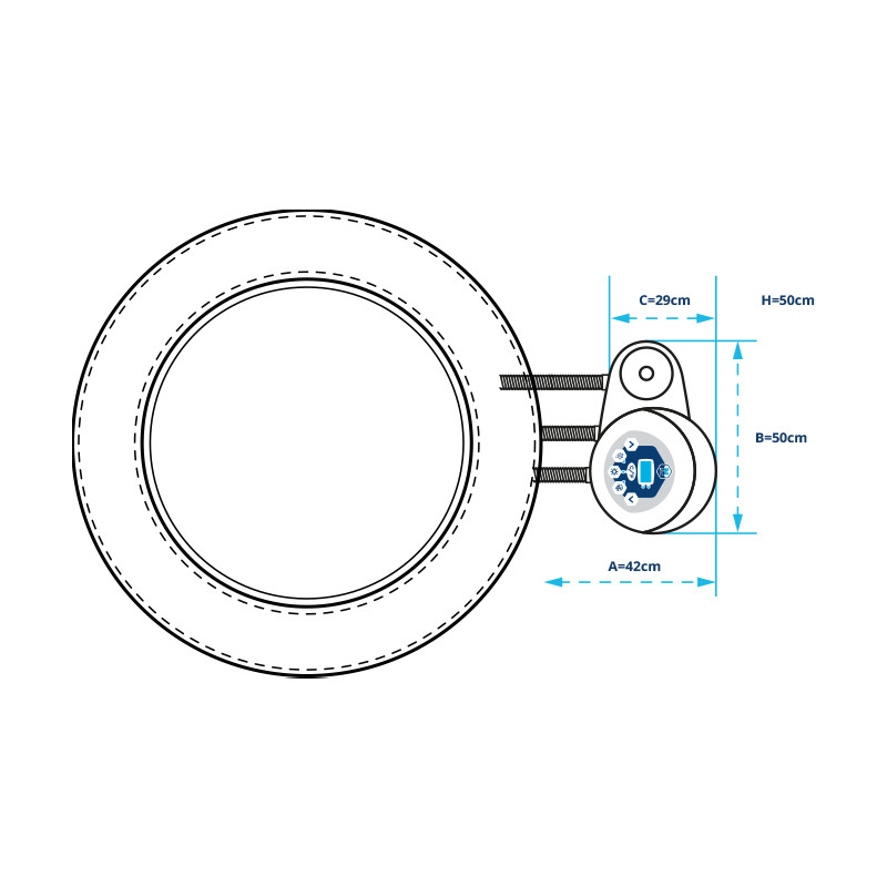 Netspa - Vita Premium semi-rigide spa - 6 plaatsen - 5 meubelelementen