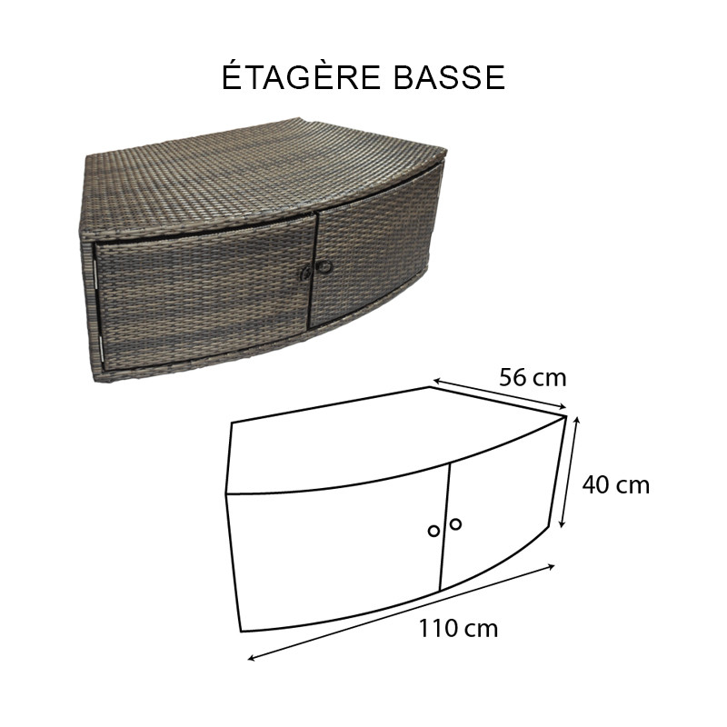 Netspa - Spa semirigida Vita Premium - 6 posti - 5 elementi di arredo