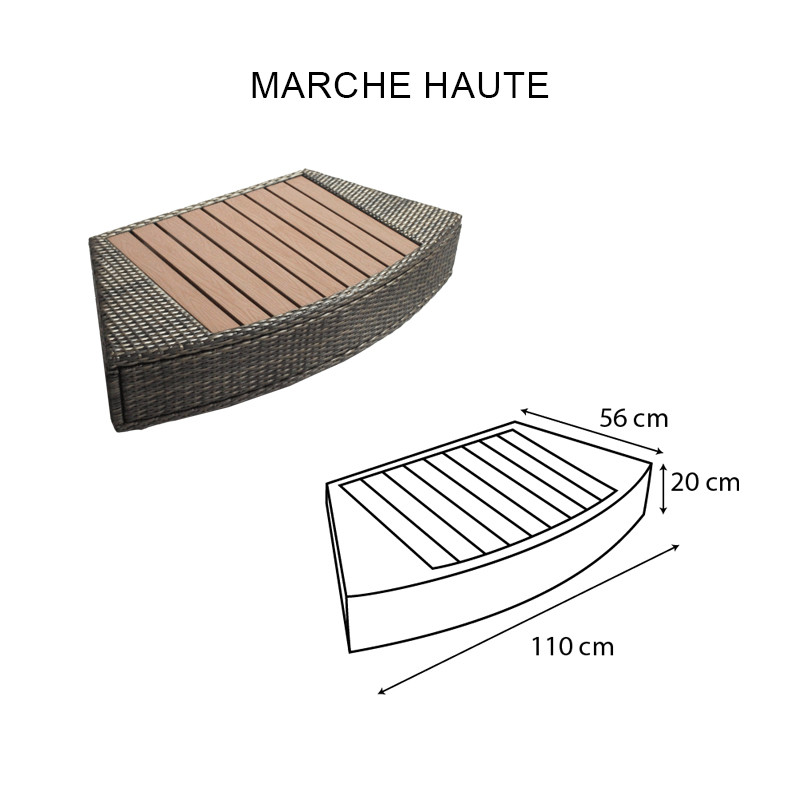 OCTOPUS 165 SPA FURNITURE - SET OF 5 MODULES A/B/C/D/E