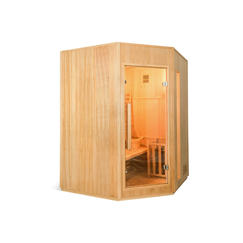 France Sauna - Sauna vapeur Zen angulaire- Pack complet - 3 places