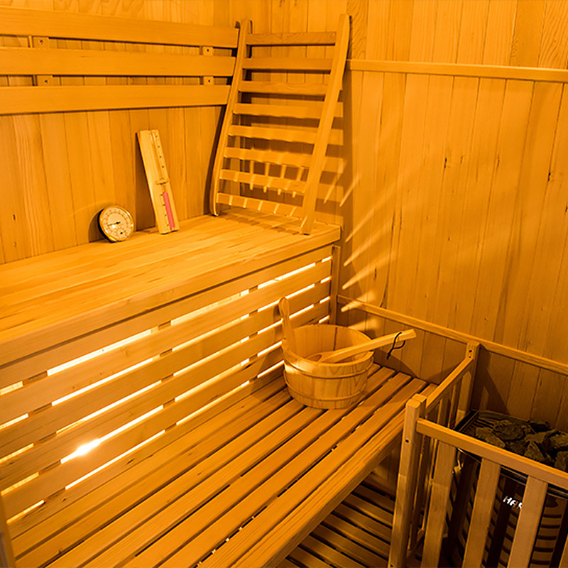 Frankreich Sauna - Traditionelle Sauna Sense - 3 Sitzplätze - - Pack komplett