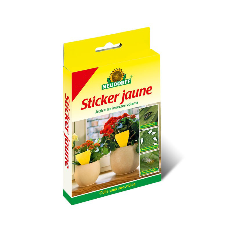 Neudorff - Stickers pour lutte insecte pourpot x 7 pcs