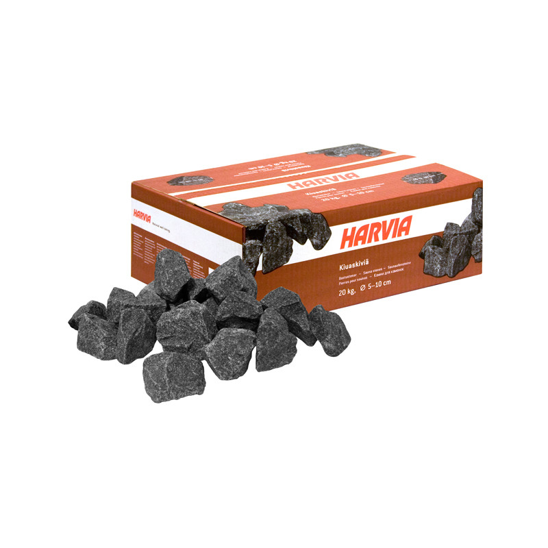 Holl's - Pierres pour poêle électrique Harvia - 20kg - Ø 5-10 cm