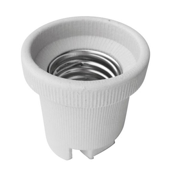 Ceramic E40 socket without mounting bracket