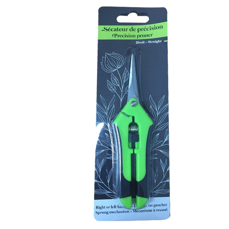 CIS - Tijeras para podar ciruelos con hojas rectas de muelle