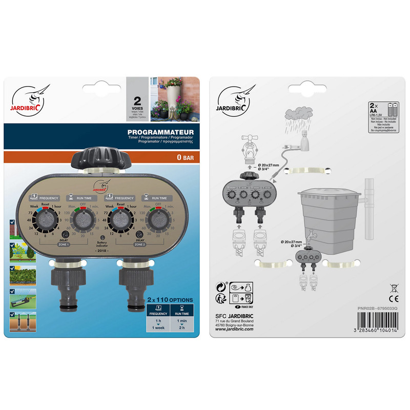 Jardibric - Valve Nose - 2-way programmer PNR02B