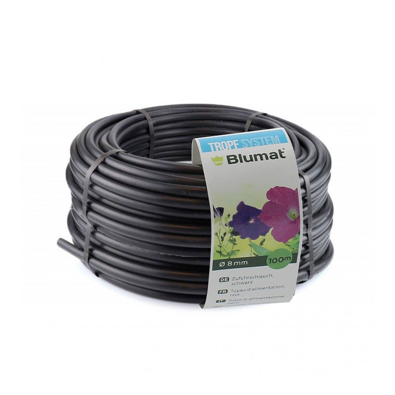 Blumat - Black irrigation tube 8mm - 100m
