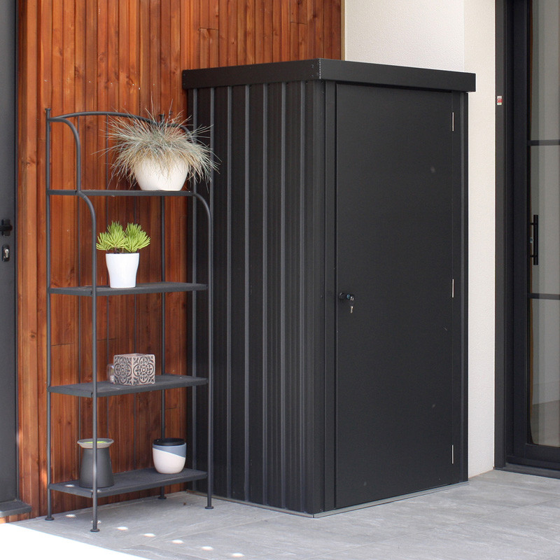 DCB - Casetta da giardino ad un'anta - Azione - 98x81cm - Grigio antracite