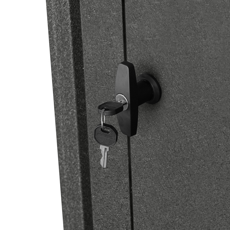 GARDEN SHED AZIONE DOUBLE DOOR (140X81 CM) - GREY ANTHRACITE