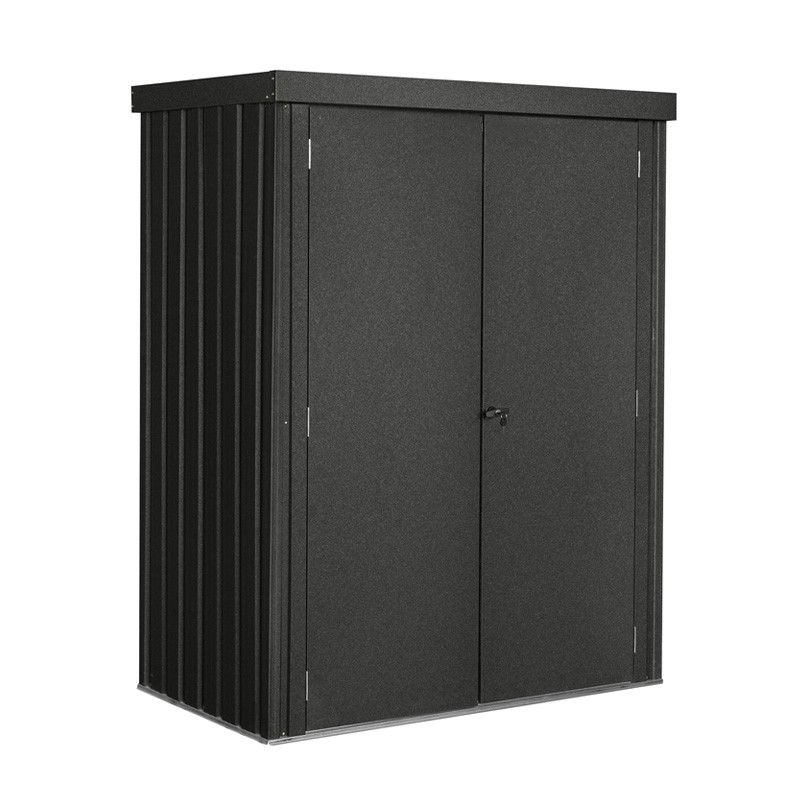 DCB - Abri de jardin porte double - Azione - 140x81cm - Gris anthracite