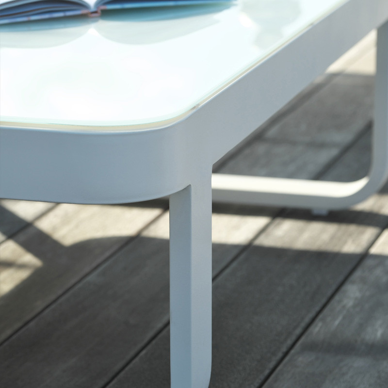 DCB - 6 places - Salon bas de jardin - Barcelona - Aluminium - Blanc