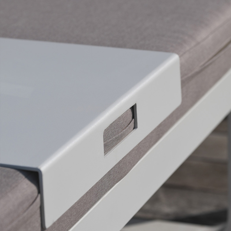 DCB - 6 places - Salon bas de jardin - Barcelona - Aluminium - Gris anthracite