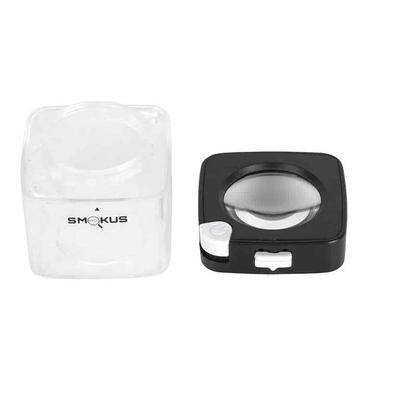 Smokus Focus - Comet black - Luftdichter Topf mit Lupe