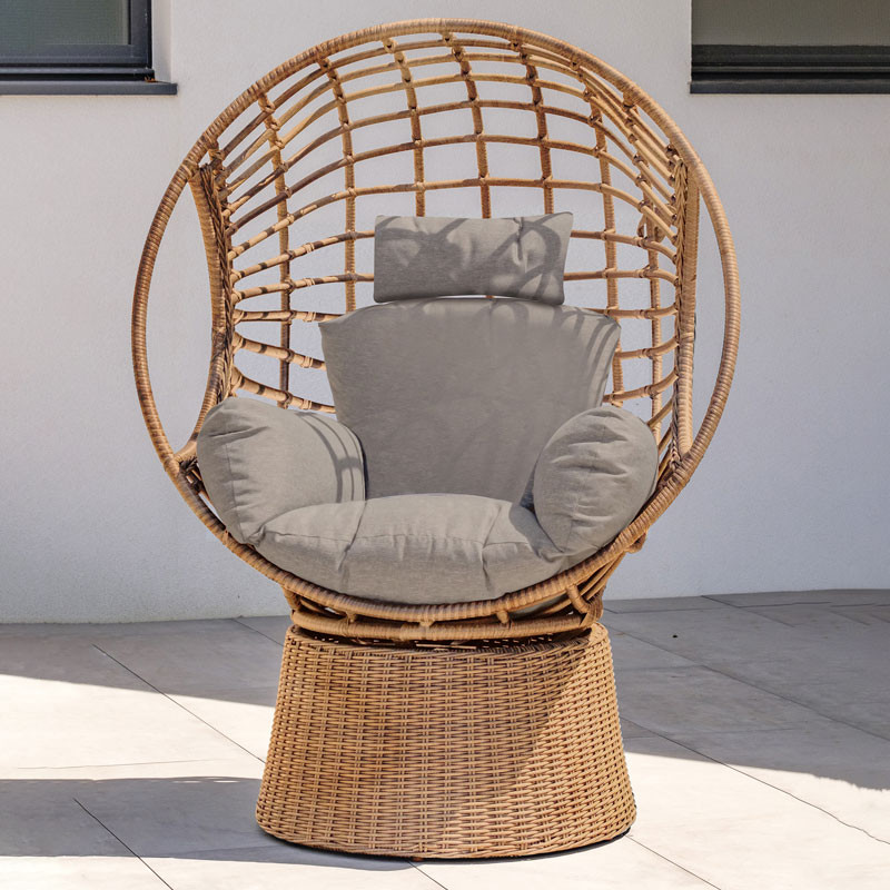 BORABORA GARDEN SWING IN BRAIDED RESIN - BROWN