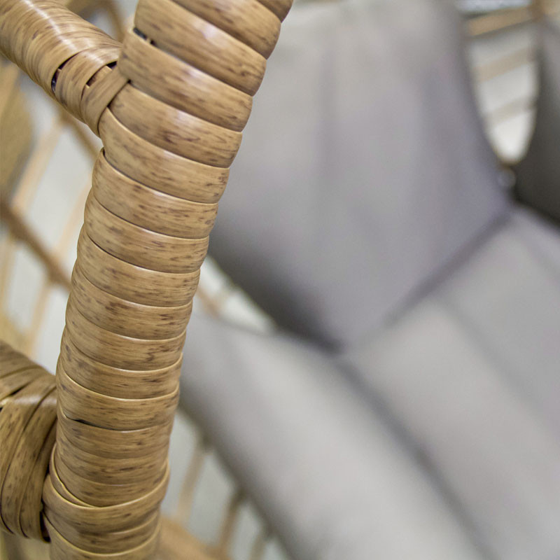 BORABORA GARDEN SWING IN BRAIDED RESIN - BROWN