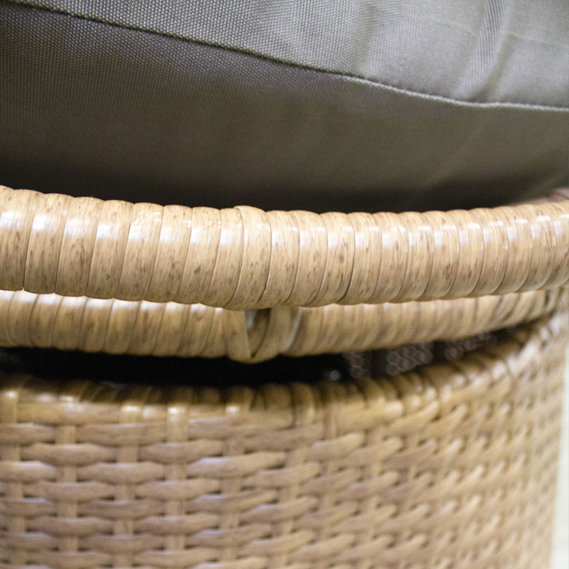BORABORA GARDEN SWING IN BRAIDED RESIN - BROWN