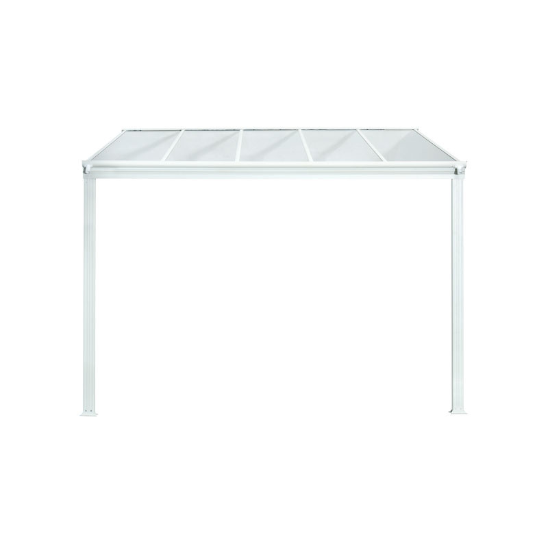 DCB - Pergola Cielo - 3x3m - Polycarbonate et Aluminium - Blanc