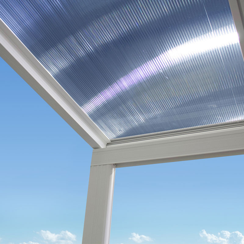DCB - Pergola Cielo - 4x3m - Policarbonato e alluminio - Bianco