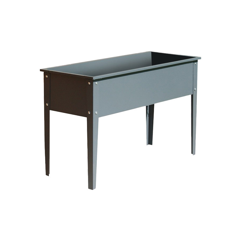 DCB - Potager Urbain Cipollina - 60x30cm - Acier Galvanisé - Gris anthracite