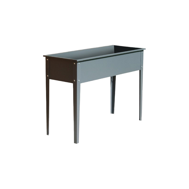 DCB - Potager Urbain Cipollina - 100x40cm - Acier Galvanisé - Gris anthracite