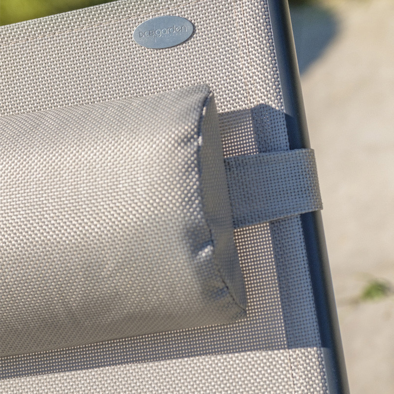 MULTI-POSITION SUNBATHING CHAIR CL76 ALUMINUM GREY ANTH AND TEXTILENE