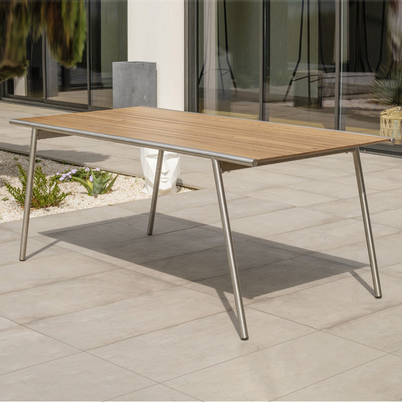 DCB - Table de jardin - Concarneau - 180x89cm - Gris