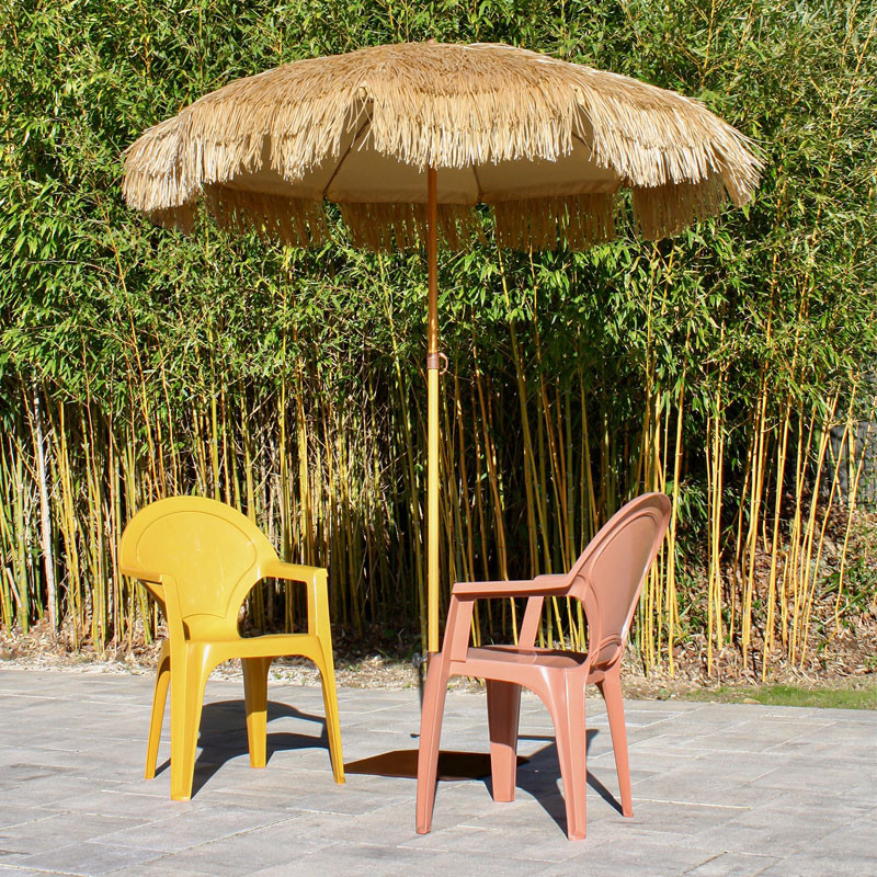 DCB - Fauteuil de jardin empilable Dama - Polypropylène Renforcé - Terracota