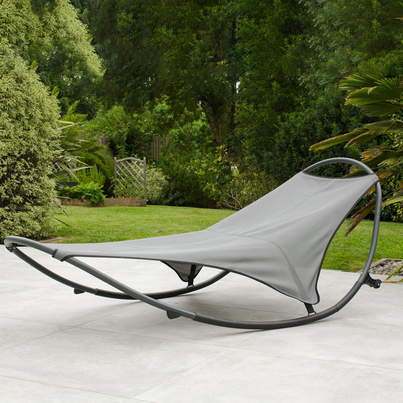 DCB - Bain de soleil basculant Hendaye - Acier - Gris