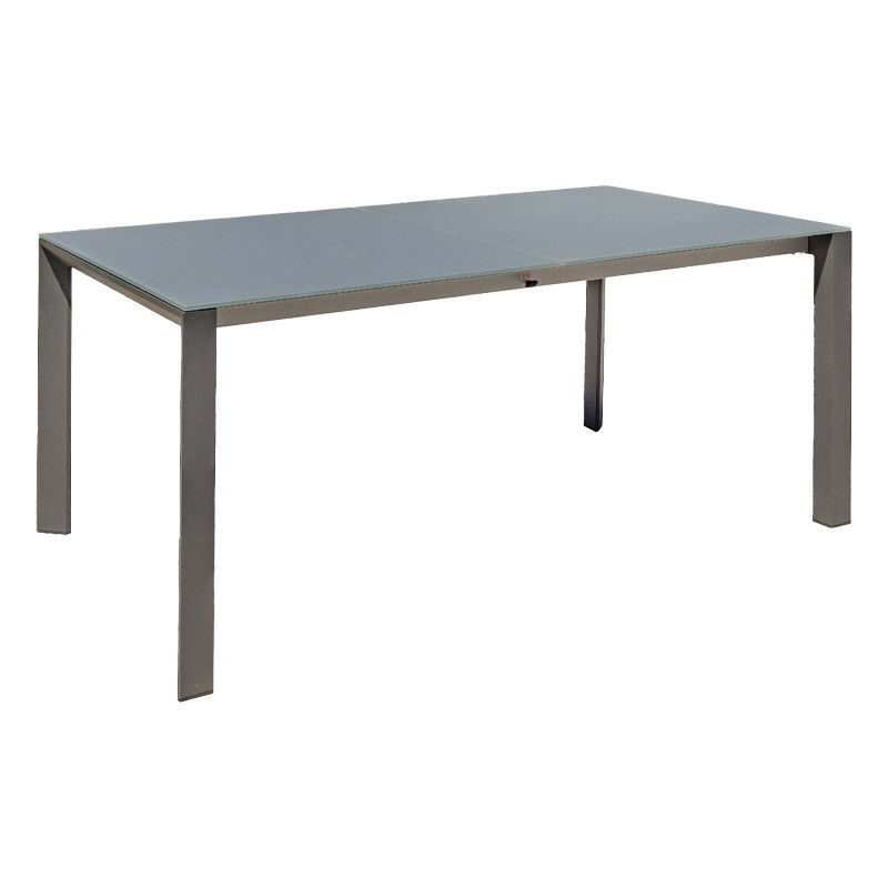 HONFLEUR GARDEN TABLE (180/250X100CM) ALU+GLASS TOP+RALL G.ANTH