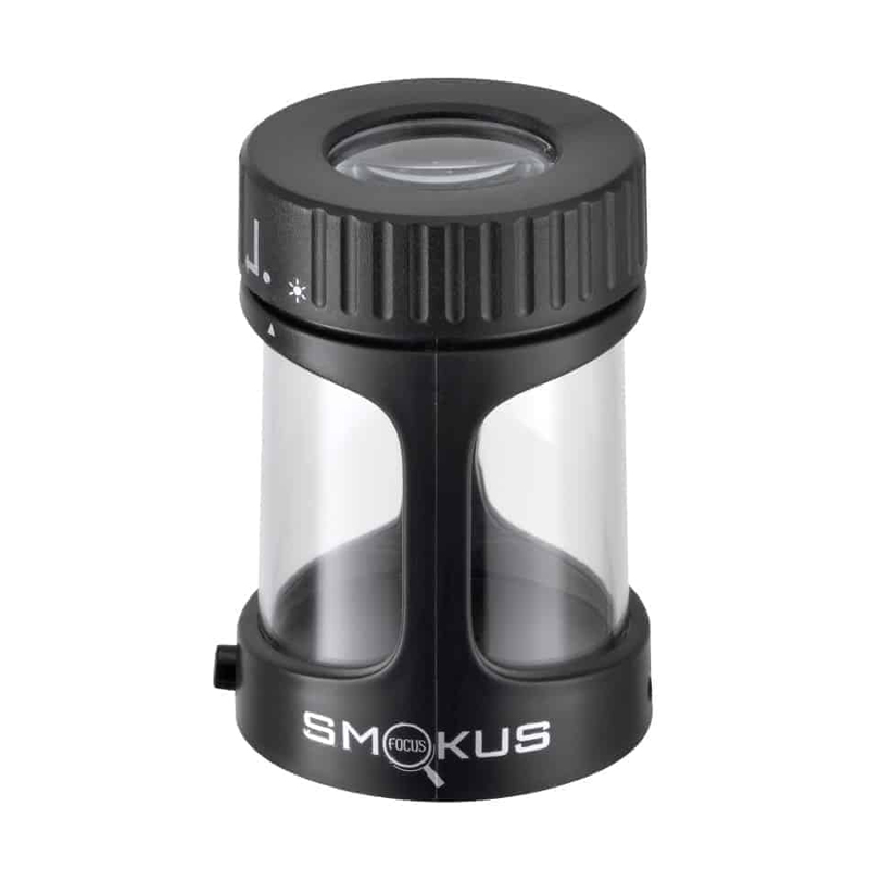 Smokus Focus - Horizon black v2 - Pot hermétique avec loupe