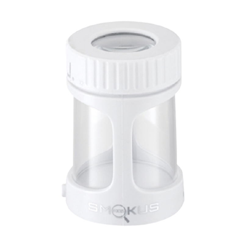 Smokus Focus - Horizon white v2 - Pot hermétique avec loupe