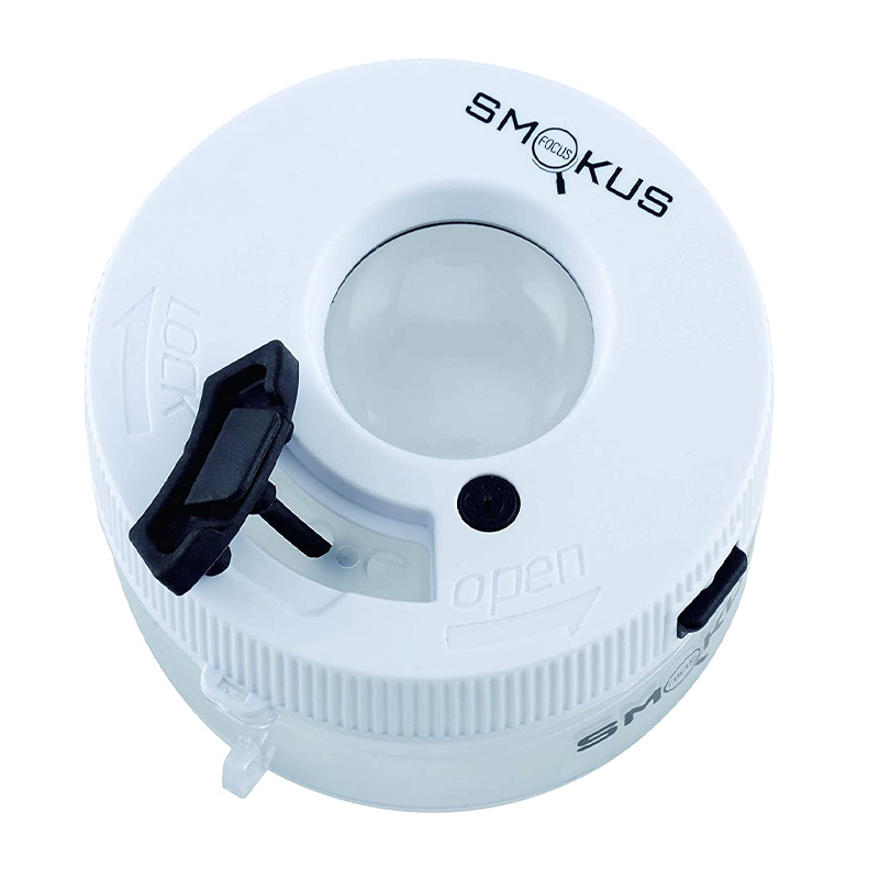 Smokus Focus - Jetpack infinity black - Luftdichter Topf mit Lupe