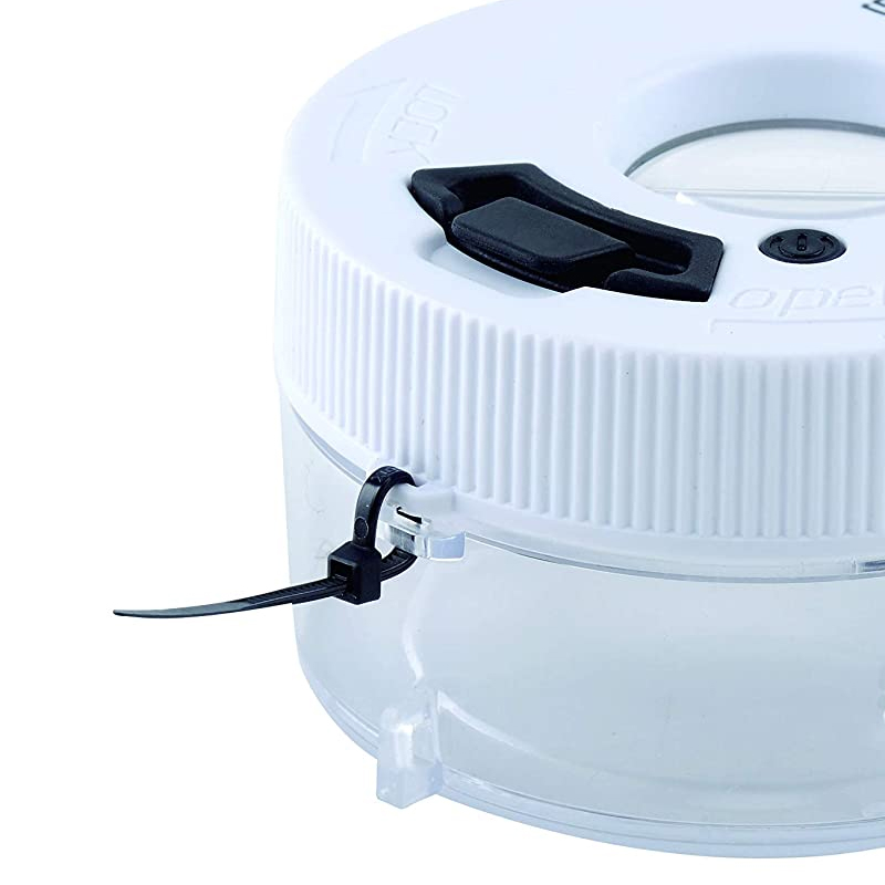 Smokus Focus - Jetpack infinity black - Luftdichter Topf mit Lupe