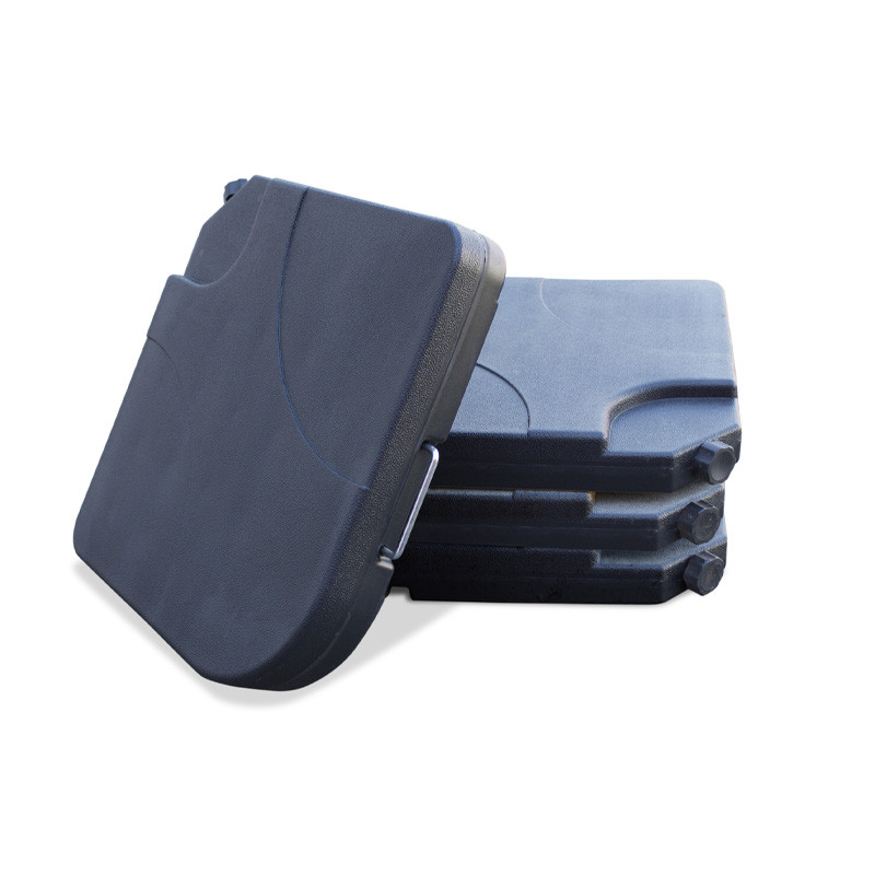 SET OF 4 PARASOL SLABS (TO BE FILLED) - BLACK