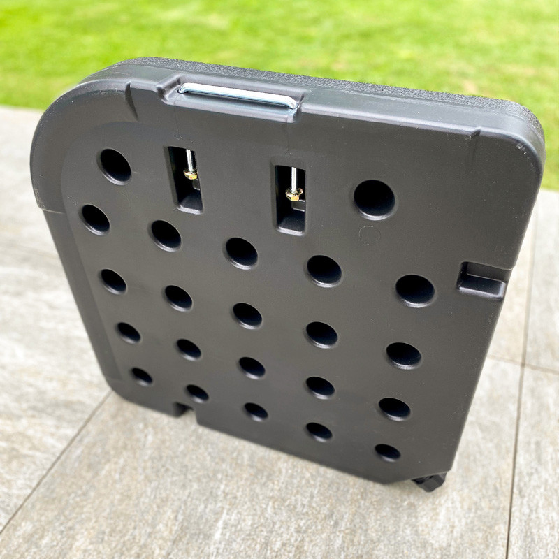 DCB - Set van 4 te vullen parasolplaten - Zwart