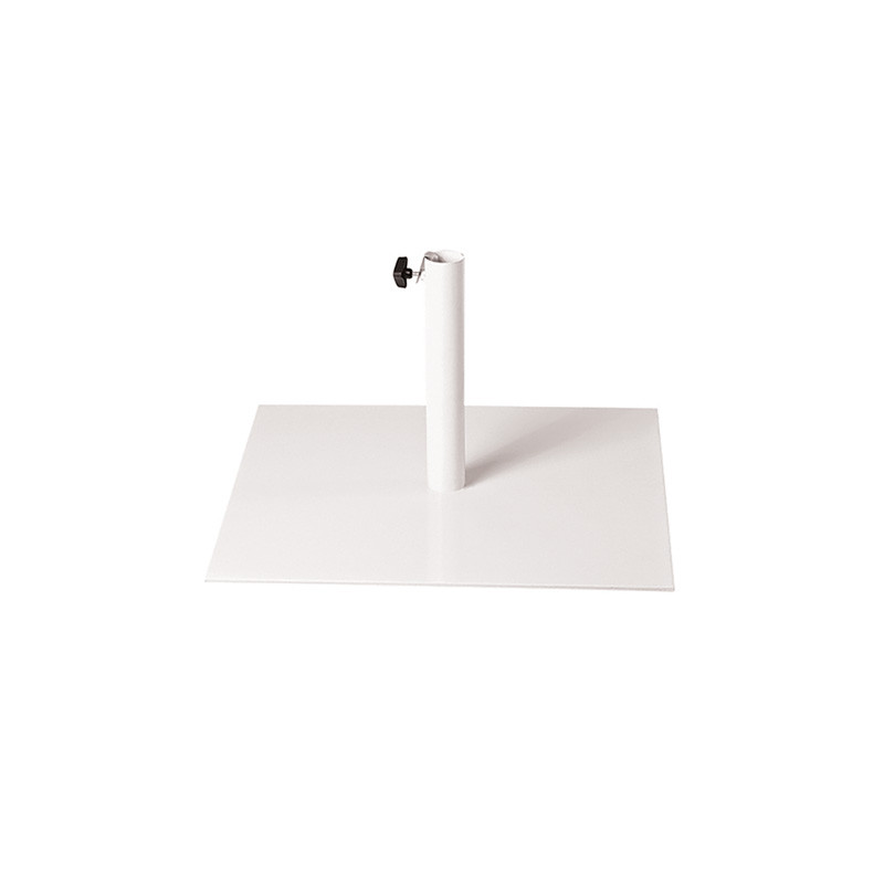 DCB - Pied de parasol Flat - Ø 55 mm - Acier Laqué - Blanc